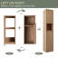 Armoire murale de salle de bain 12 po avec 2 portes à fermeture douce 12 po-1031086955