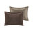 Luxurious Brown Micro Corduroy Bedding Set, Modern King Size Comforter