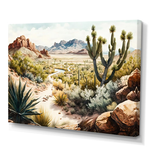 Union Rustic Arizona Desert II Framed On Canvas Print | Wayfair