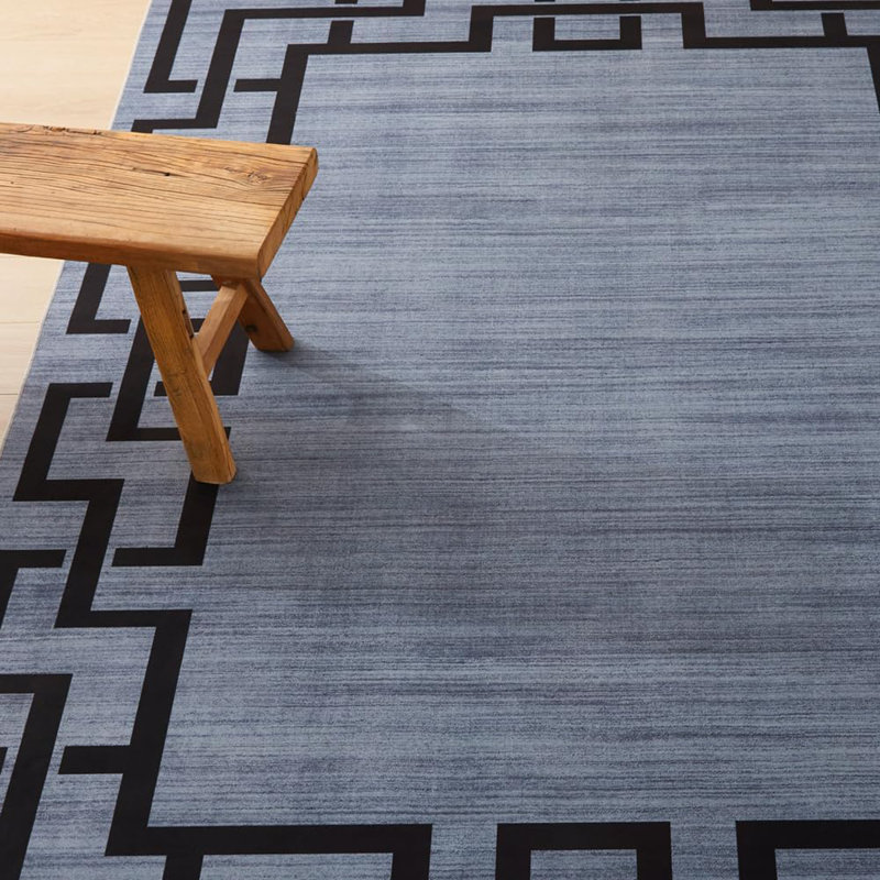 Aspire Homeware Grey Geometric Area Rug Modern Indoor Carpet, Rectangle 60 x 110 cm