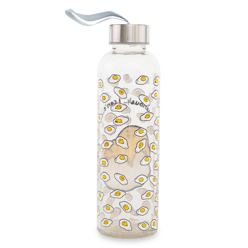 Buffle argenté 18 oz Bouteille d'eau en verre