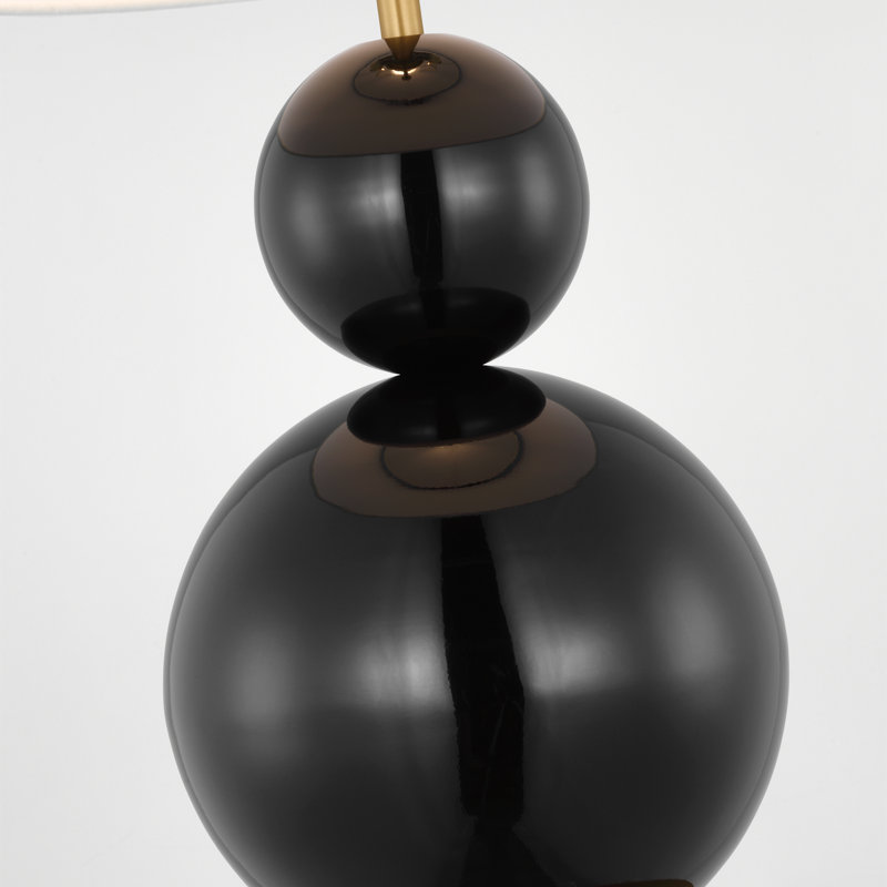 Suki Table Lamp, Gloss Black