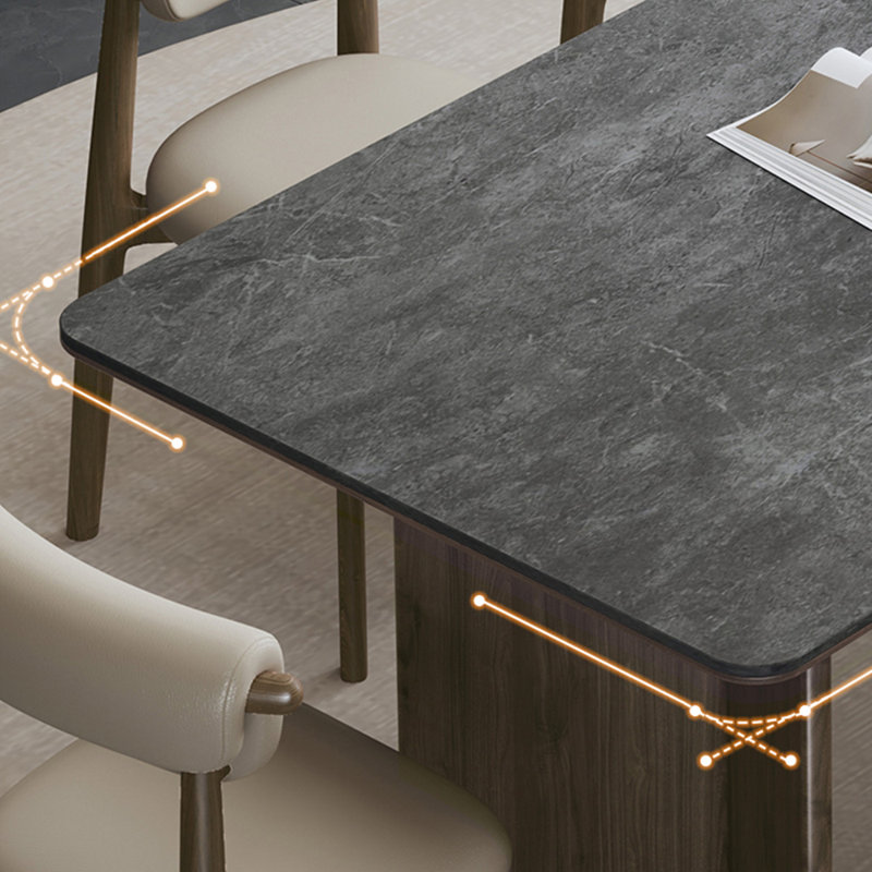 Ensemble de table de salle à manger rectangulaire Nordic Light, H 29,5 po x L 63 po x l 31,5 po