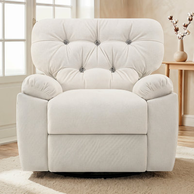 Fauteuil inclinable électrique pivotant en chenille 36,6 po