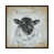 Toile encadrée de bois rustique foncé