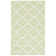 Estevez Hand Woven Flat Weave Wool/Cotton Geometric Rug in Ivory/Light Green
