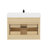 Oakridge 30 Inch Wall Mounted Single Bathroom Vanity With Top With Overflow, Pre-Assembled-1340333584