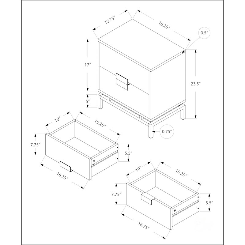 Table d'appoint avec structure en métal chromé, Blanc