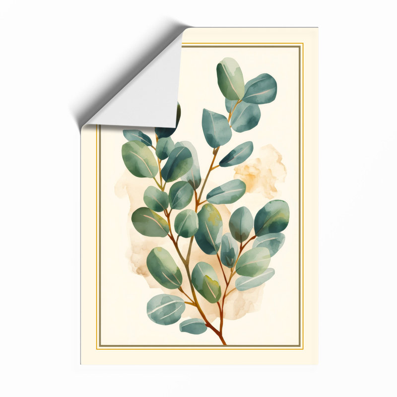 Single Stem in Green Botanical - Framed Print, A1 - 84.1 x 59.4 cm, Unframed