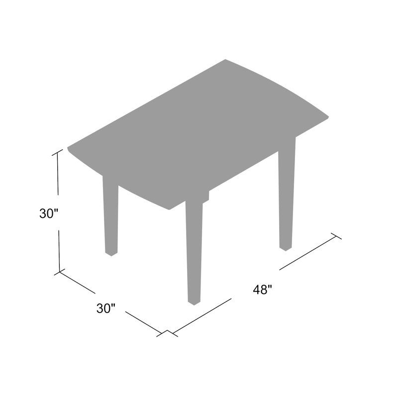 Extendable Solid Wood Top Dining Table