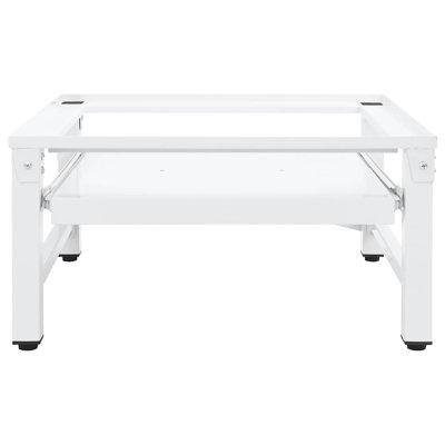 Vidaxl Washing Machine Pedestal With Pull-Out Shelf White