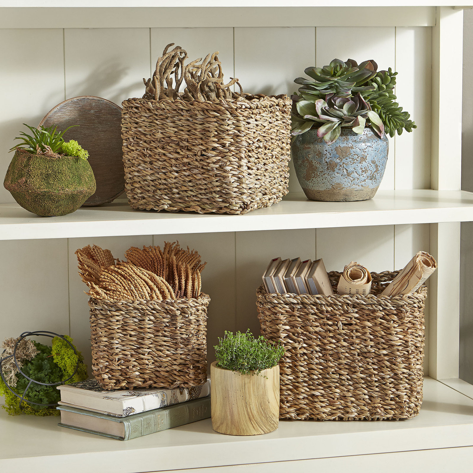 Charton Handmade Seagrass Storage Basket Set
