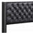 Elegant Black Upholstered Queen Bed