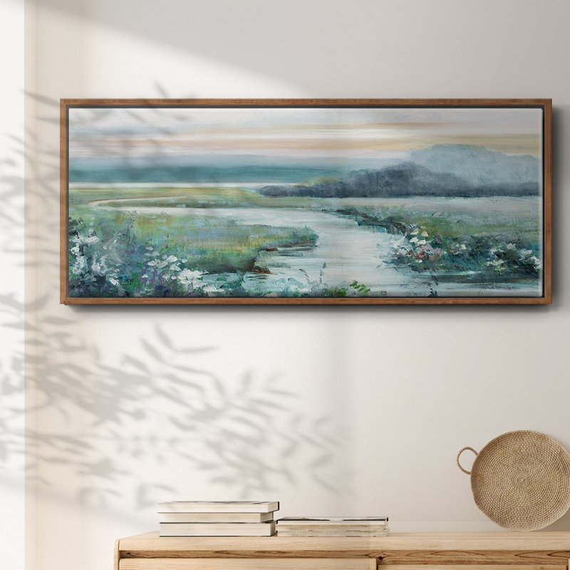 Eternity In Twilight, reproduction d'art sur toile, H 20 po x l 50 po x P 1,5 po, Noyer