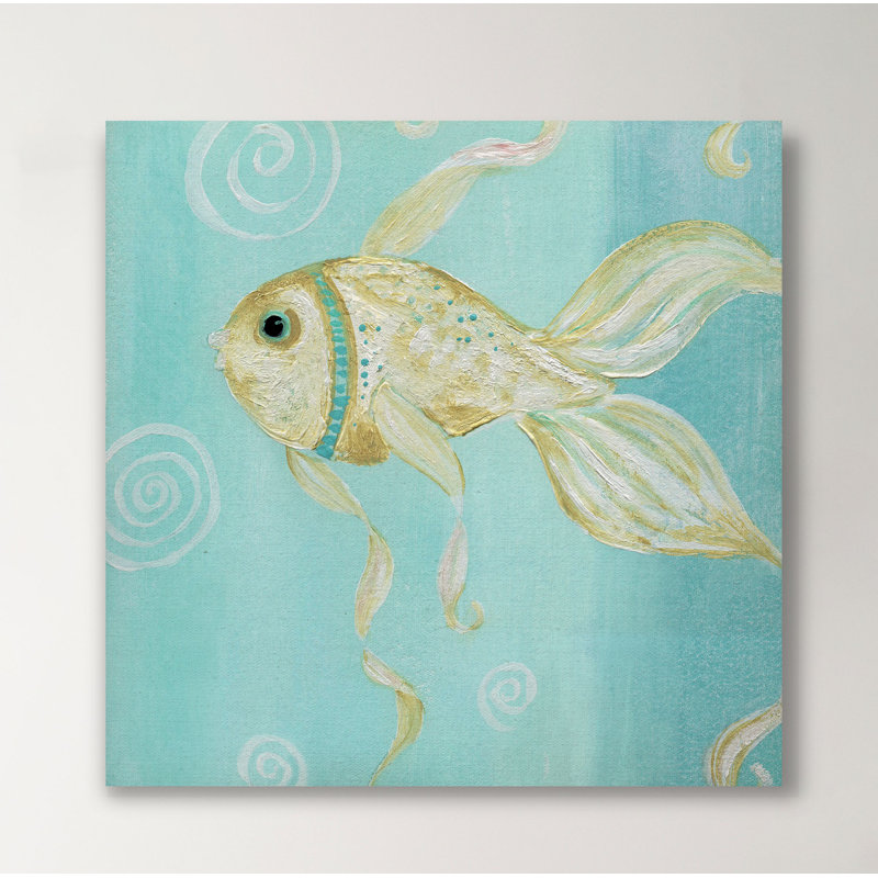 « fantaisiste sea ii », peinture sur toile tendue, H 10 po x l 10 po x P 1,5 po
