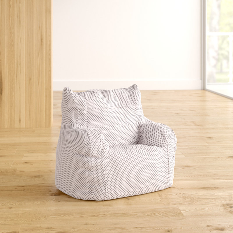 Roxeanne Polyester Bean Bag Chair & Lounger, Silver