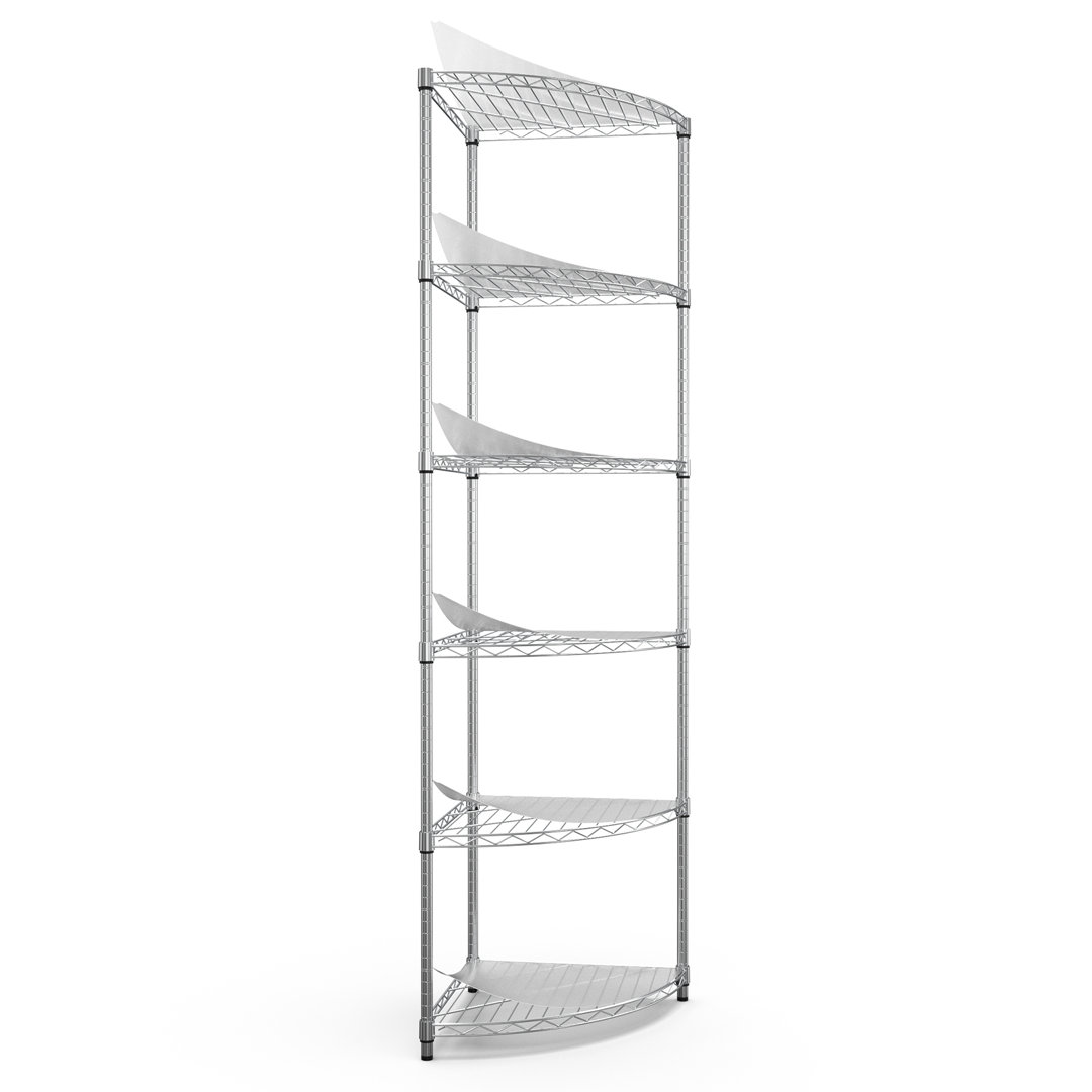 Luchezar 18.1'' W Metal Height -Adjustable Shelving Unit Rebrilliant 