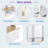 Elegant Hall Tree With App Controlled Led Light, 9 Hooks, Storage Bench, 3 Large Cabinets And Open Shelves-311069755