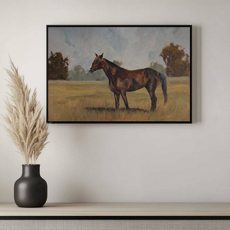 Runaway Rocky par Miss Mustard Seed, reproduction d'art sur toile, Brun, Impression encadrée sans passe-partout