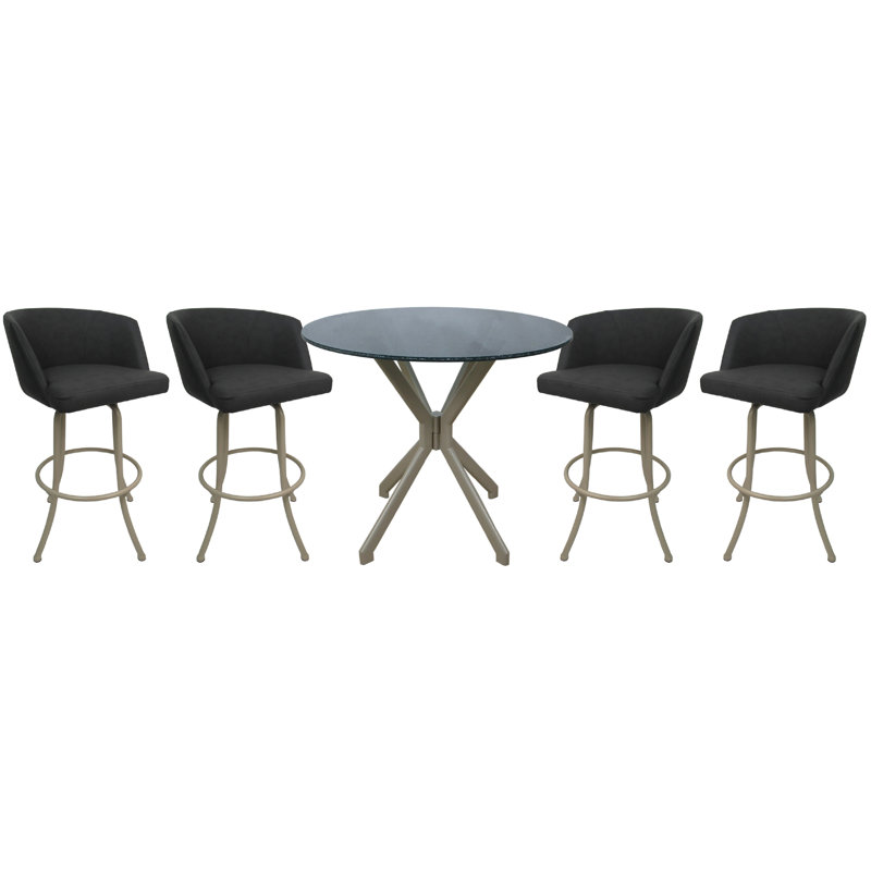 Ensemble repas pour 4 personnes Lenore, Beige