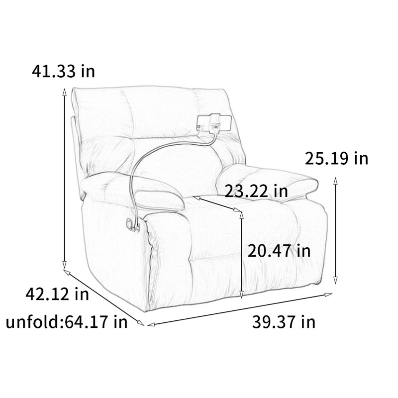 Comfortable and exquisite solid wood chair, Gray