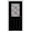Porte d'entrée pré-montée en fibre de verre 1/2 panneau 2 panneaux Grace Grace-1394257297-1394257307-1394257296