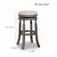 Tabouret de bar 30 po, siège d'appoint en tissu patiné-974362772-974362773