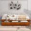 Lit moderne, lit plateforme avec 3 tiroirs de rangement-114230885