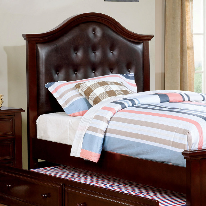 Haycraft Vegan Leather Platform Bed, Espresso, Full