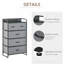 Commode verticale en métal avec 5 tiroirs