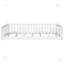 Twin Floor Platform Bed with Fence without Door-88087955