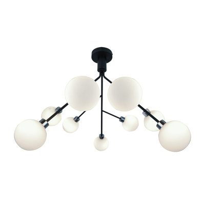 Sarah Glass Semi Flush Mount