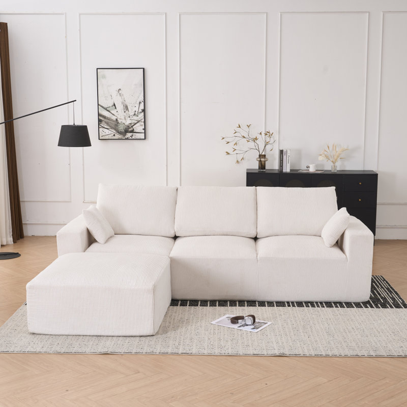 Canapé modulaire Boneless, Blanc