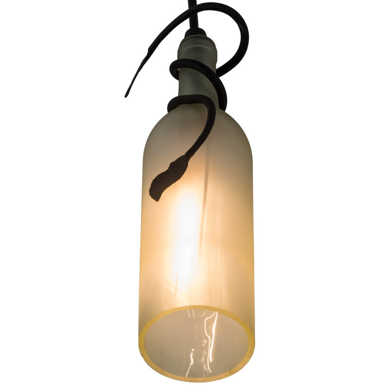 Greenbriar Oak 1 - Light Pendant, Frosted White, 84" H x 2" W x 2" D
