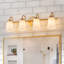 Éclairage pour meuble-lavabo moderne en verre givré et transitionnel Modern-1076075347