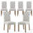 Linen Upholstered Dining Parsons Chairs (Set Of 6)-1034186462-1034186461