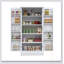 Garde-manger autoportant à DEL avec 2 portes, supports et 2 tablettes réglables pour un rangement spacieux et une conception élégante