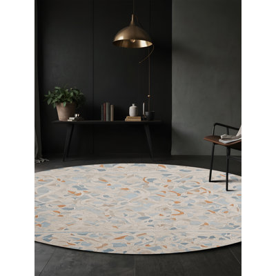 Tapis beige lavable à la machine