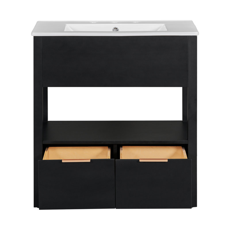 Whitlie Bathroom Storage, Black
