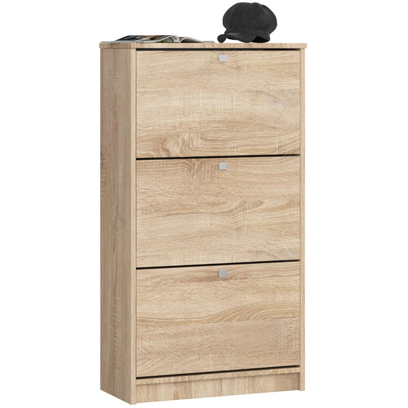 Furgeson 12 Pair Shoe Storage Cabinet, Sonoma