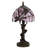 Small Tiffany Table Lamp Pink Dragonfly Style Stained Glass Desk Lamp Home Bedside Desk Light Mini Accent Desk Memory Lamp 8X15 Inch