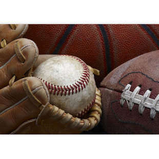 Love Baseball Fabric, Wallpaper and Home Decor