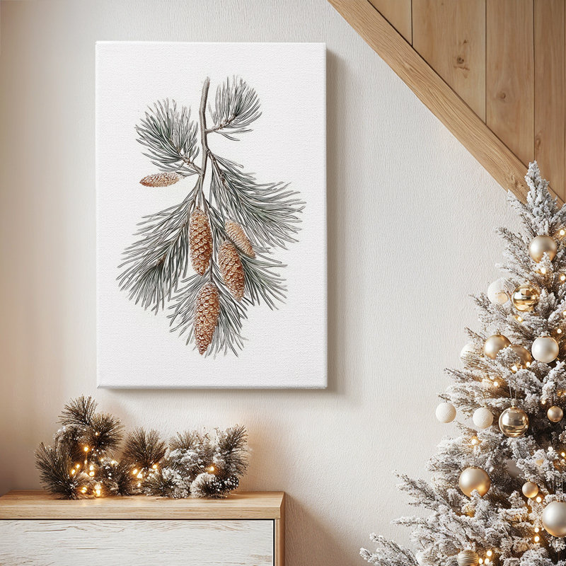Snowige Manger at Eve - Toile tendue avec châssis de qualité supérieure