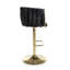 Azelia Swivel Upholstered Adjustable Height Bar Stool with Iron Frame-711746856