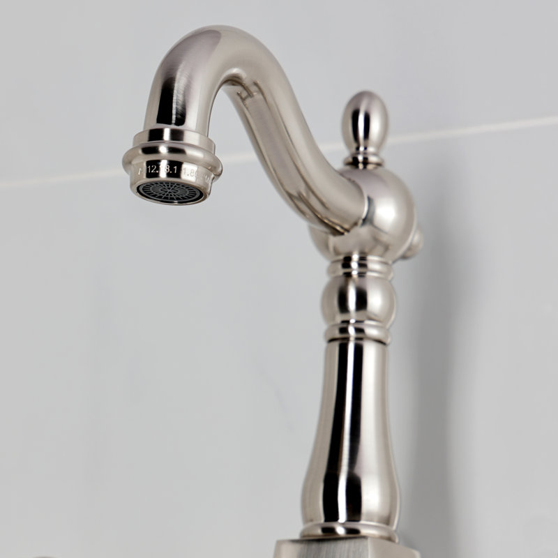 Robinet pont en laiton Tudor, Nickel brossé