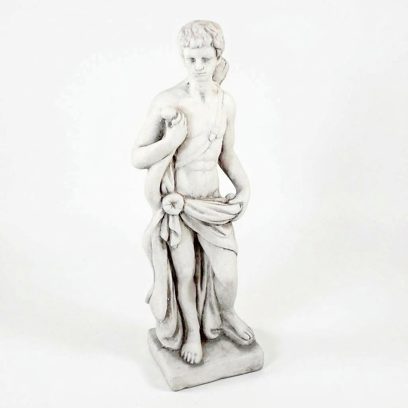 HECTOR Hunter Boy 83cm White Stone Effect, White Stone