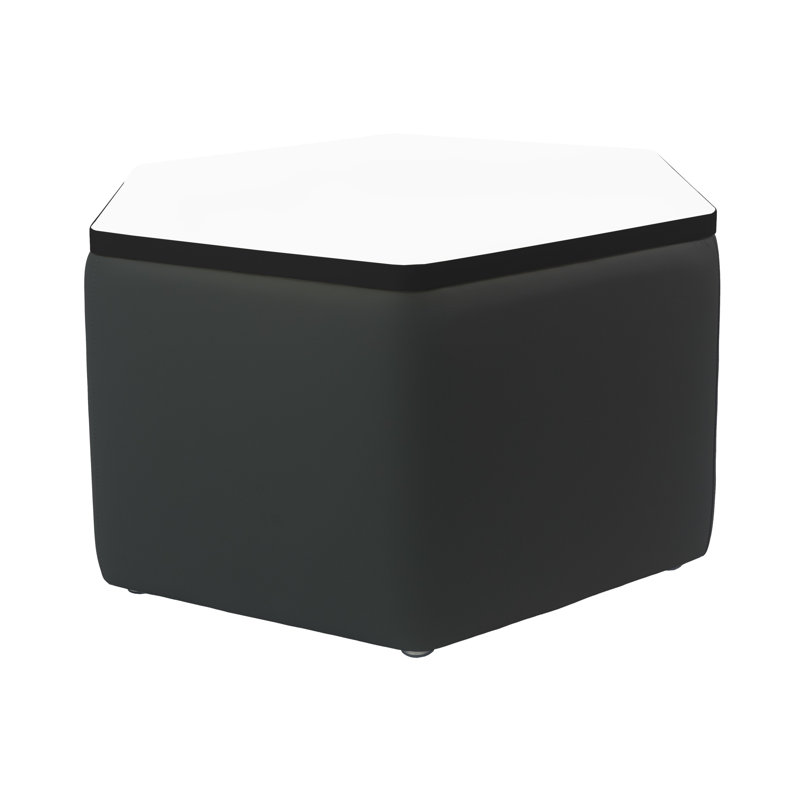 Table de repose-pieds hexagonale Pro Series, Noir