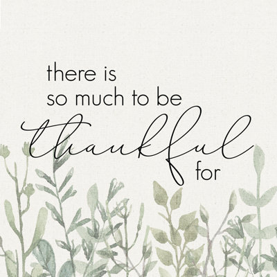 So Much Thankful - Wrapped Canvas Print