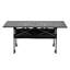 Table de camping à hauteur ajustable Vedah, table d'extérieur pliante portable avec grand rangement et sac de transport, table de pique-nique pliable 120 cm (L) x 55 cm (l)