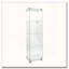 Vitrine lumineuse en verre à 4 tablettes avec une porte-1764652790